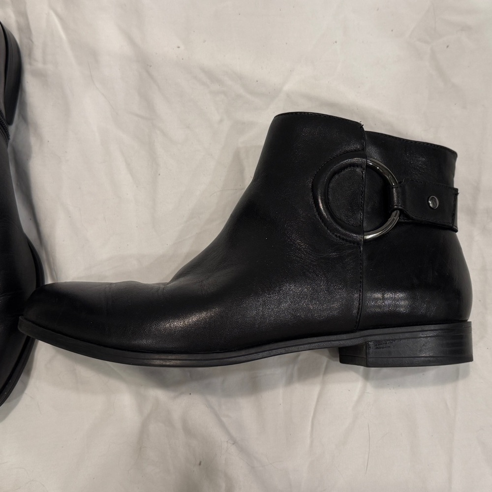 Alfani black ankle boots with side zip. - Picture 3 of 7
